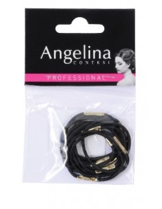 ELASTIC GAINE MEDIUM x10 PONYNAIL NOIRS  45MM    P