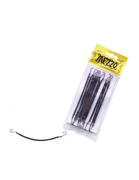 ELASTIC A CROCHET PAR 12 PIECES NOIR  130MM      P