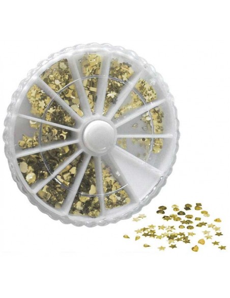 Roue Distributrice - Strass Roue 12X48 Dore Assortis 