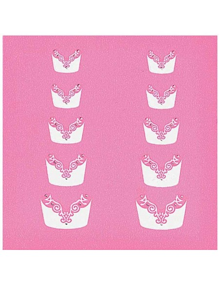 Décor Ongles French X10 Fleurs Xst-108 