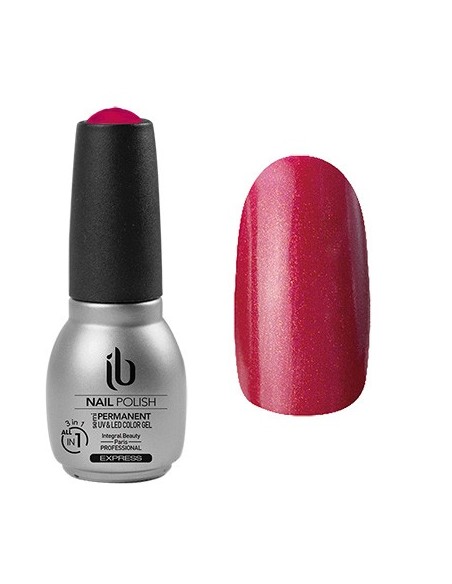 Vernis Semi-Permanent All-In-1 (14ml) Color Rouge Nacré - IB