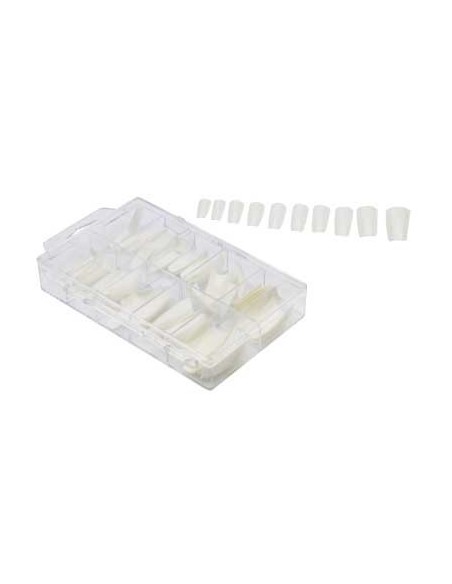 Faux Ongles Cléopâtre Forme incurvée Boitex100 Assortis Blanc