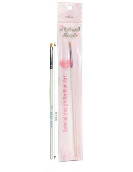 Pinceau Faux Ongles Acrilyque Biais 183 mm - SINA