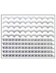 Décor Ongles Argent Fleurs Mns17 - SINA 2