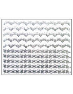 Décor Ongles Argent Fleurs Mns17 - SINA 2