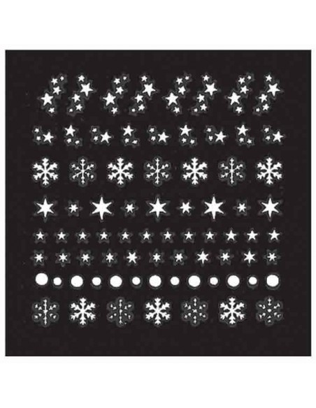 SINA-MANUC DECOR ONGLE BLANC ETOILES XST46    TF-P