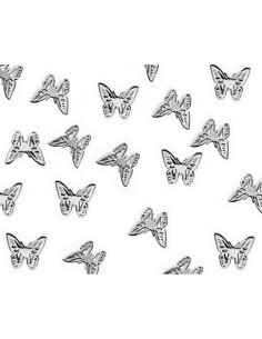 Décor Ongles Papillon Silver Mnds-24 - SINA 2