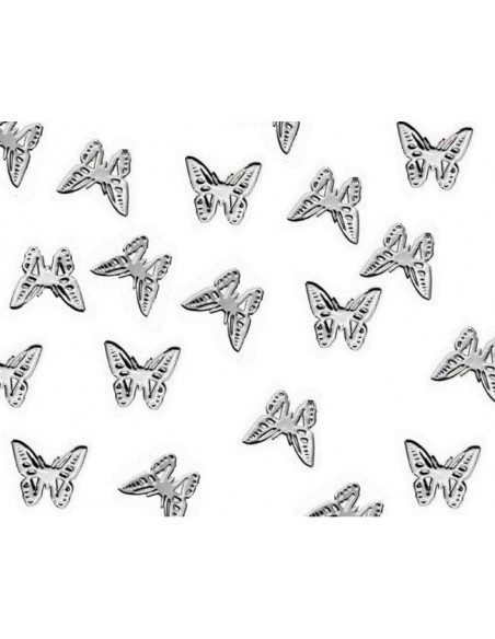 Décor Ongles Papillons -  Silver Mnds-24 