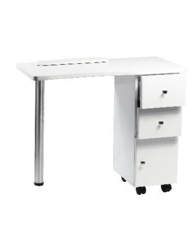 TABLE MANUC ECO-LAQ  BLANCHE  98x48x75 cm        P