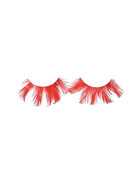 FX CILS CRAZY PLUME ROUGE  x2 AVEC COLLE      TF-P