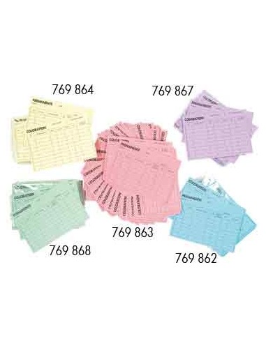 FICHE COLOR/PERM x100 150x105mm BLEU          TF-P