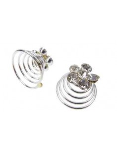 00-DECORCOIF TORTIDIAM x6  STRAS+ARGENT          P