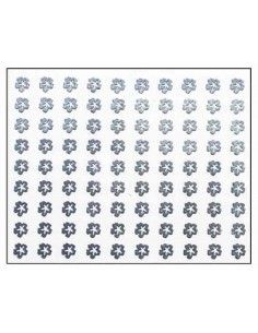 00-SINA-MANUC DECOR ONG ARGENT FLEURS MNS04   TF-P 2