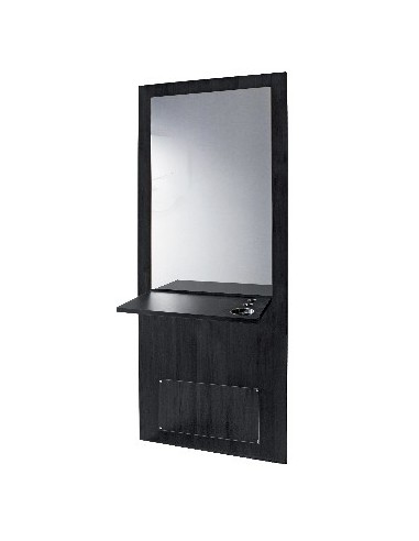 00-COIFFEUSE DANY NOIRE AVEC MIROIR ET TABLETTE  P