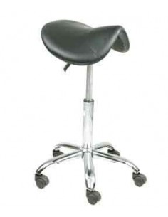 TABOURET COUPE CAVALO SELLE NOIRE ROULET.AXE-11mmP