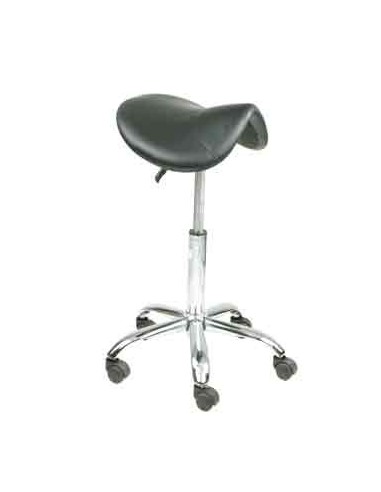 TABOURET COUPE CAVALO SELLE NOIRE ROULET.AXE-11mmP