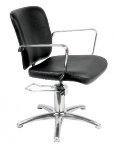 FAUTEUIL COIFFURE NOIR GRENADA AVEC POMPE        P