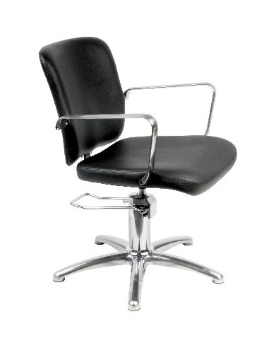 FAUTEUIL COIFFURE NOIR GRENADA AVEC POMPE        P