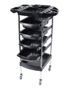 Table COLECO noir 4 tiroirs +  2 plateaux 2