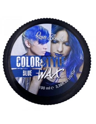 COLOR & STYLE WAX BLUE POT 100ML                 P