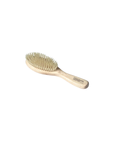 Brosse en soie blanche 9 rangs -...