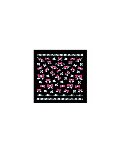Décors pour ongles "Noeud rose et...