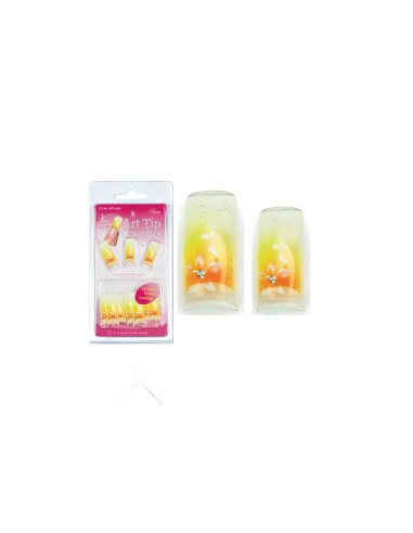 Capsules pour faux-ongles "Jaune...