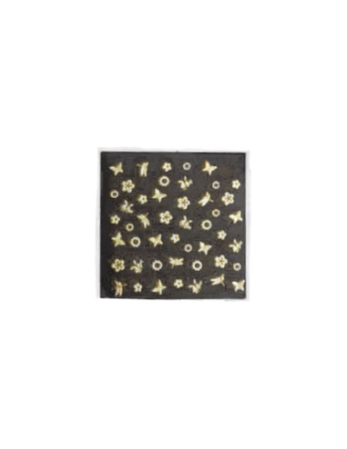 Décors / Stickers pour ongles "Or" -...