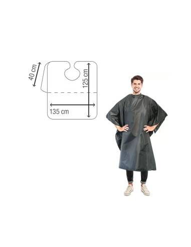 MAXI-CAPE CHANY NYLON  NOIR...